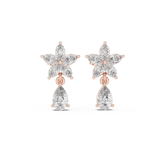 Pear Blossom Cascade Drop Earring