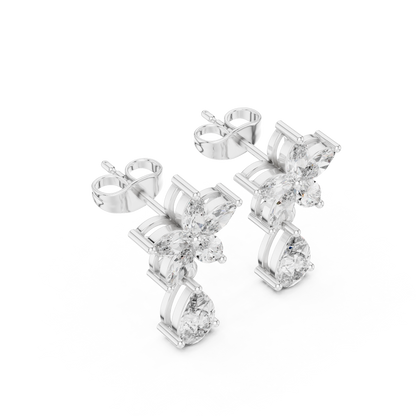 Pear Blossom Cascade Drop Earring