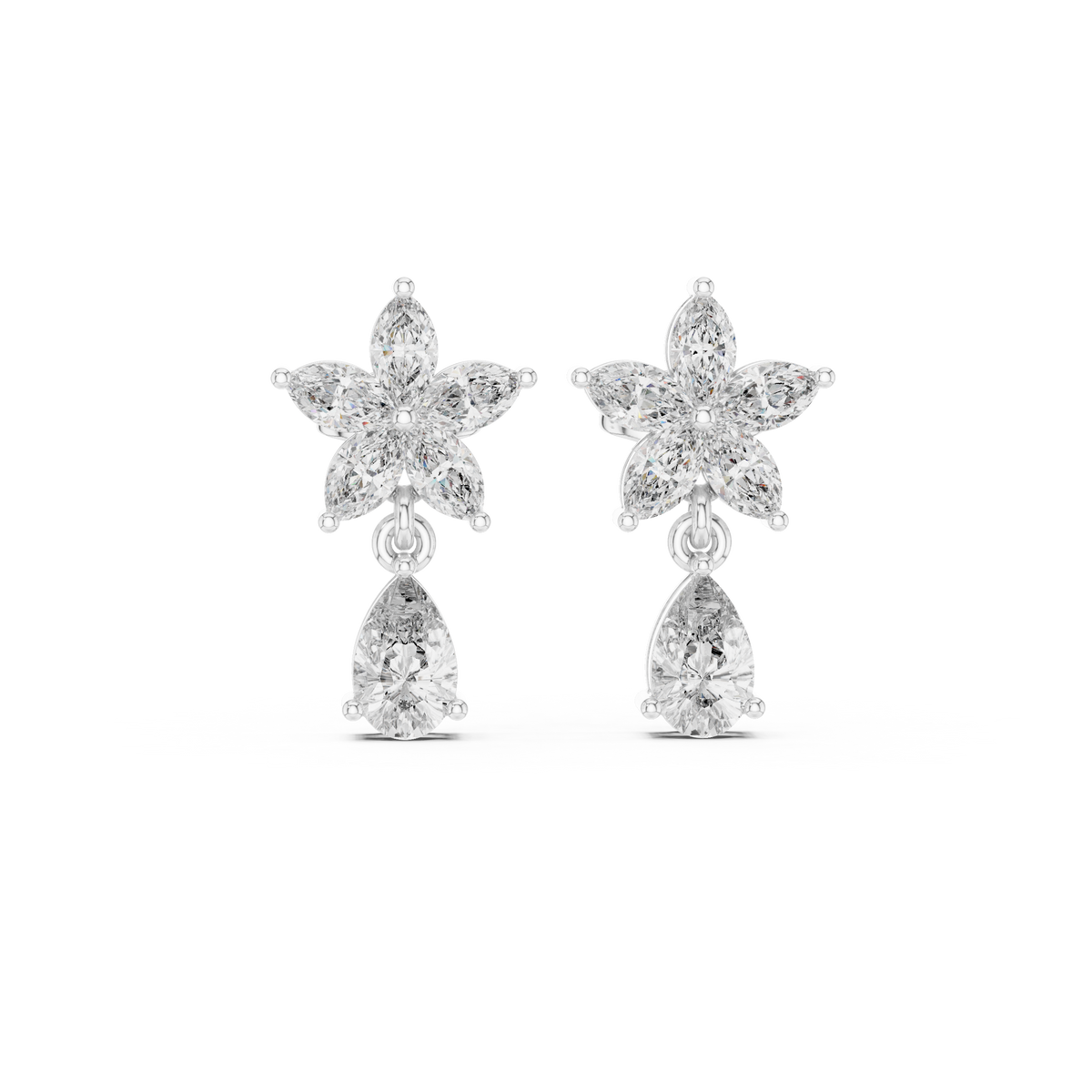 Pear Blossom Cascade Drop Earring