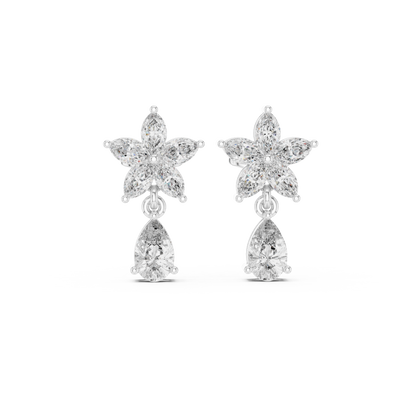 Pear Blossom Cascade Drop Earring