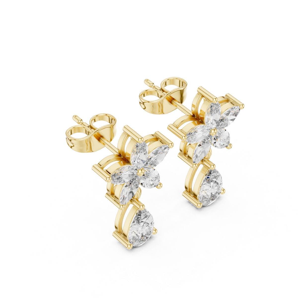 Pear Blossom Cascade Drop Earring