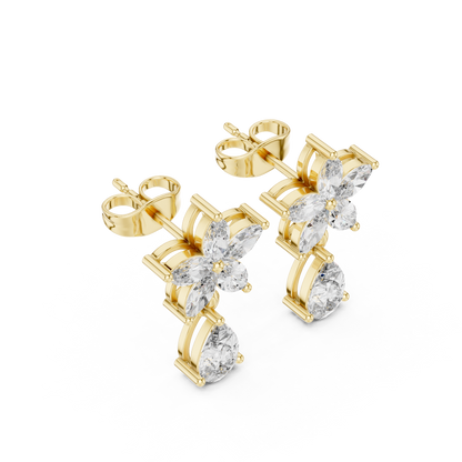 Pear Blossom Cascade Drop Earring