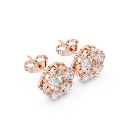 Clover Petal Lattice Studs