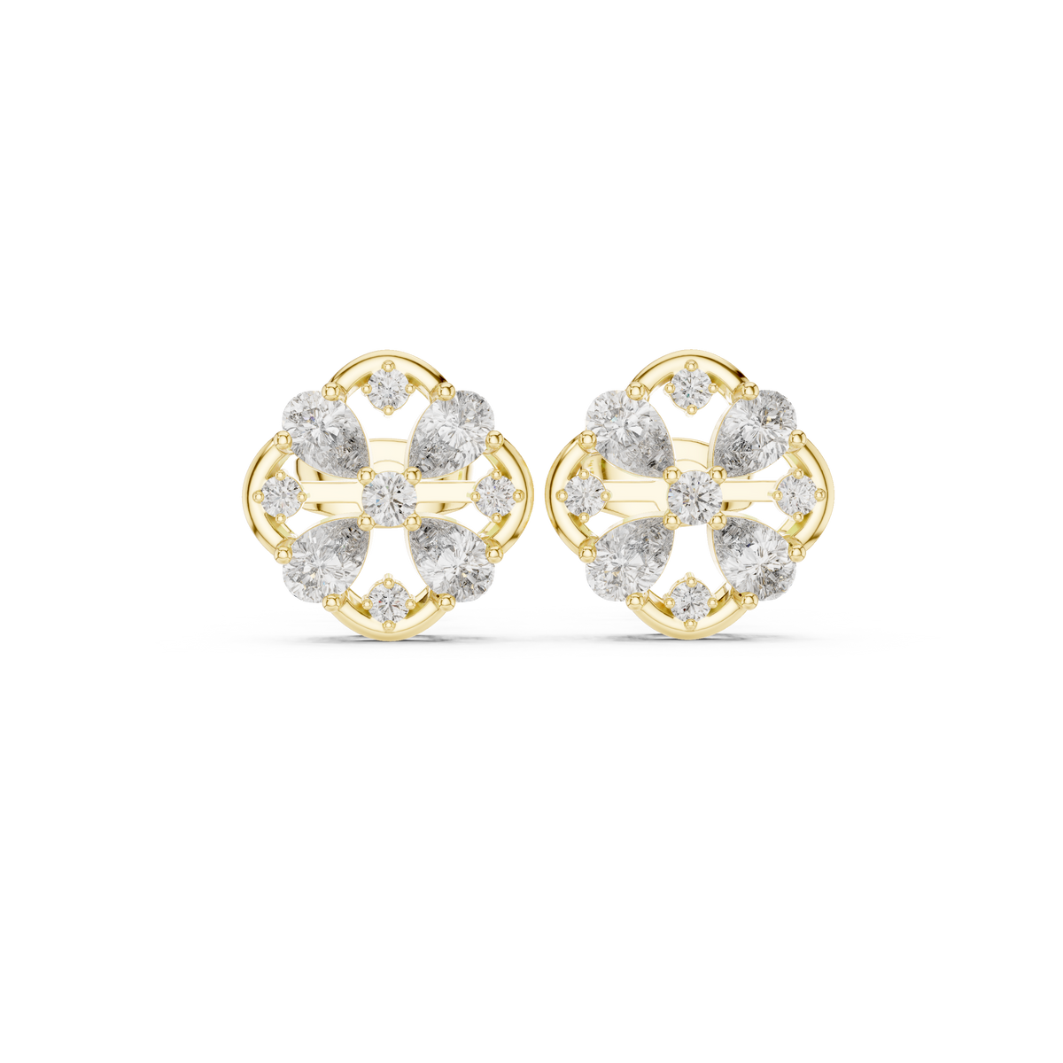 Clover Petal Lattice Studs
