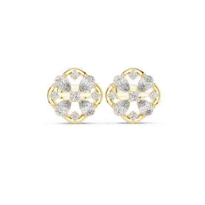 Clover Petal Lattice Studs