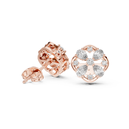 Clover Petal Lattice Studs