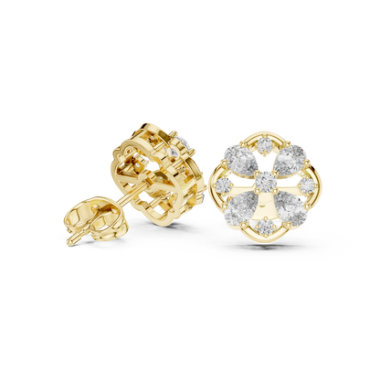 Clover Petal Lattice Studs