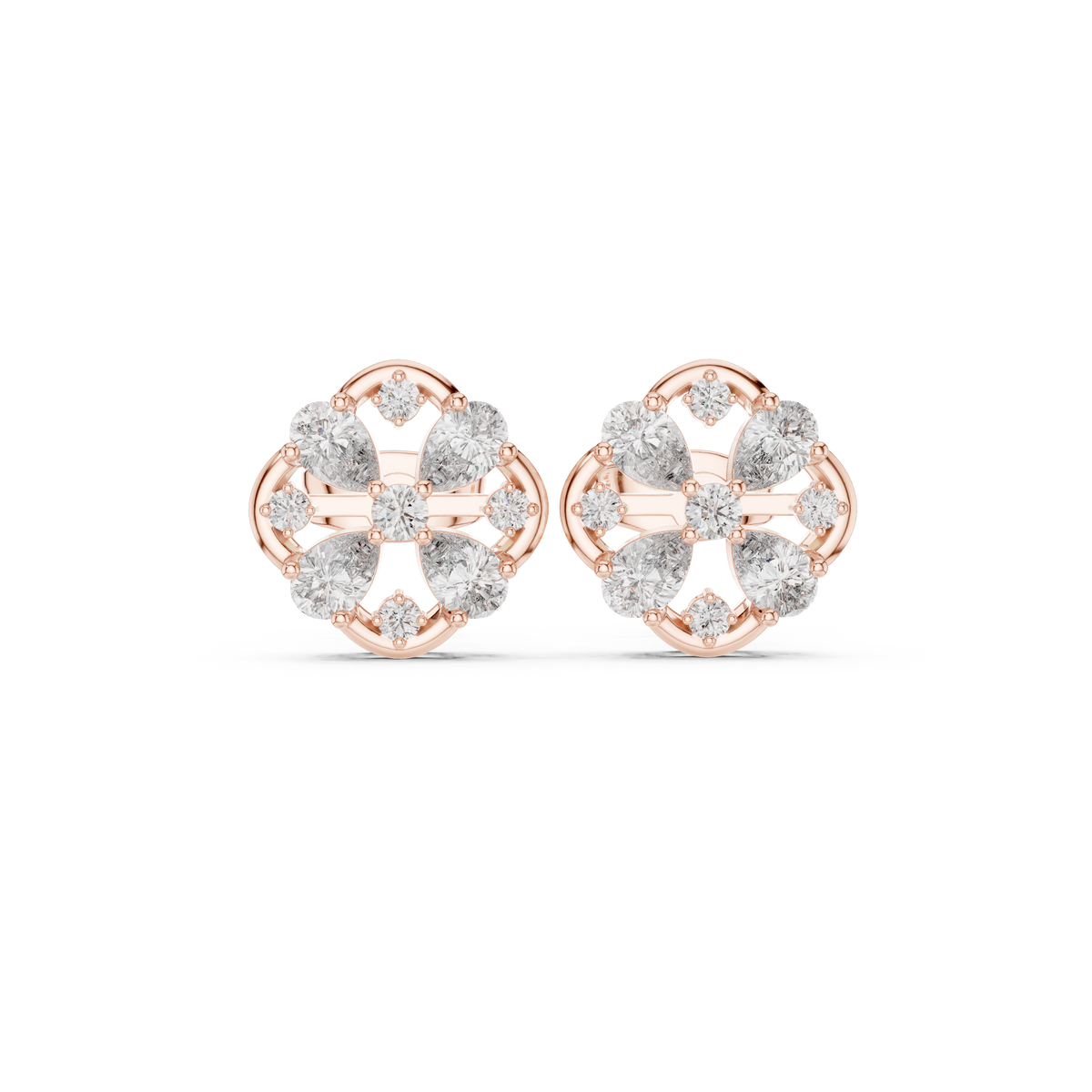 Clover Petal Lattice Studs