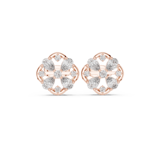 Clover Petal Lattice Studs