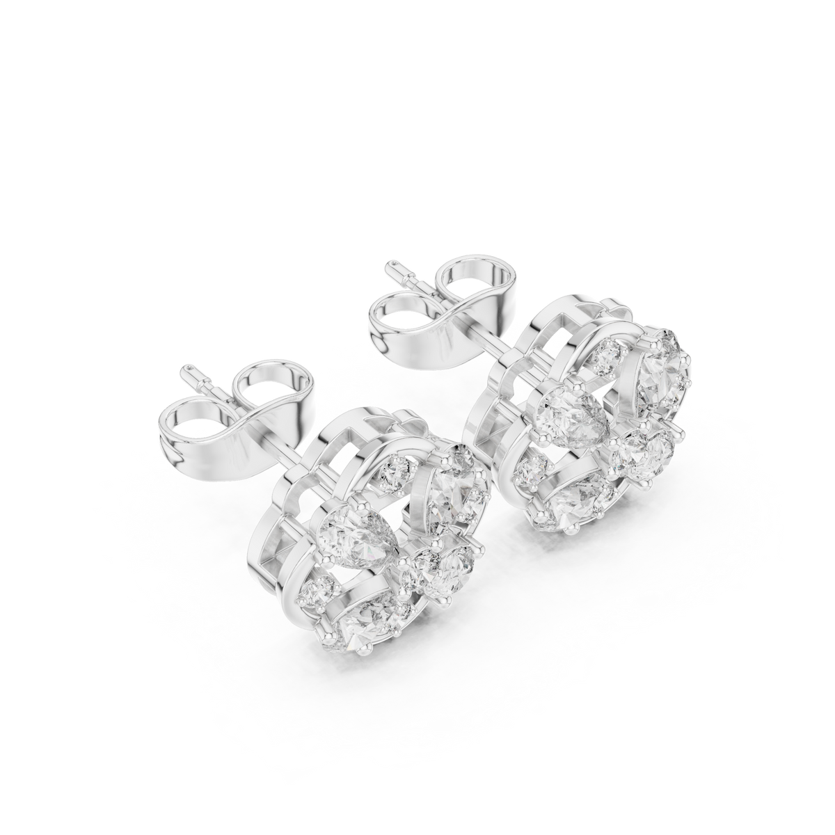 Clover Petal Lattice Studs