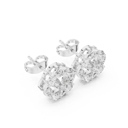 Clover Petal Lattice Studs