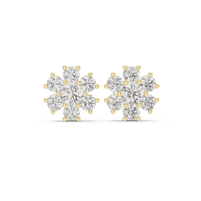 Seven Petal Bloom Studs