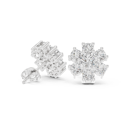 Seven Petal Bloom Studs