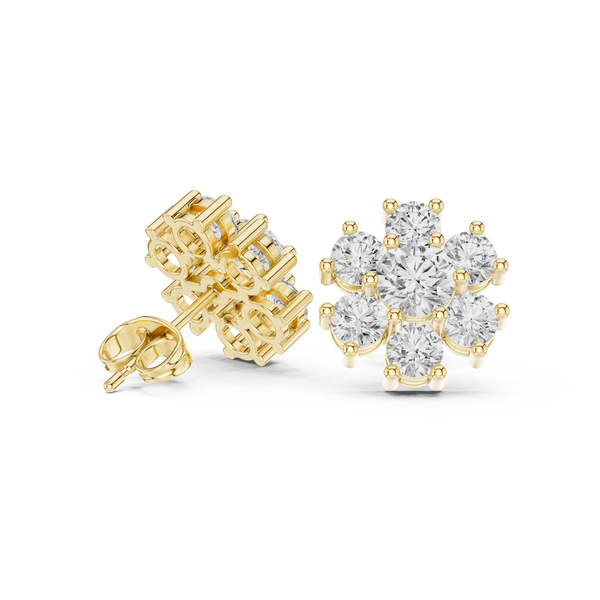 Seven Petal Bloom Studs