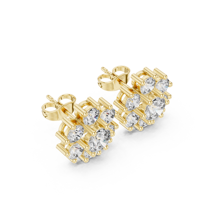 Seven Petal Bloom Studs