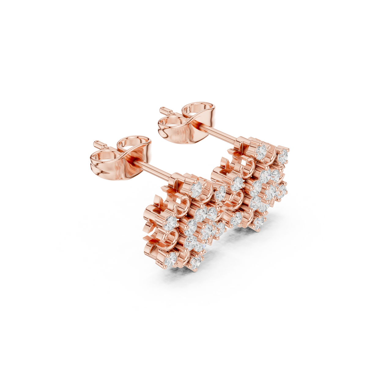 Floral Scroll Lattice Studs