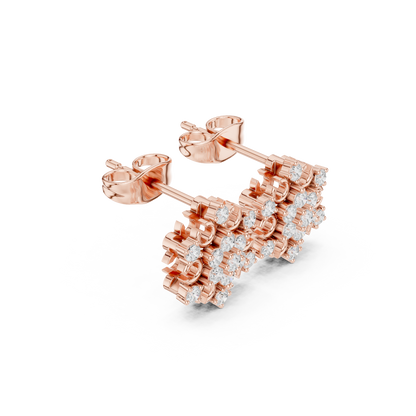Floral Scroll Lattice Studs