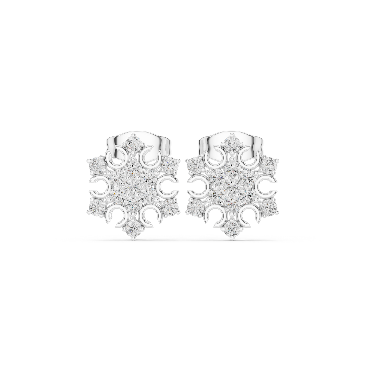 Floral Scroll Lattice Studs