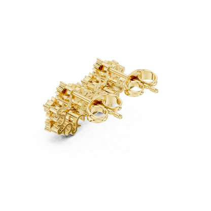 Floral Scroll Lattice Studs