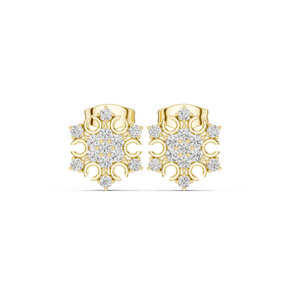 Floral Scroll Lattice Studs