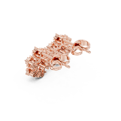 Floral Scroll Lattice Studs