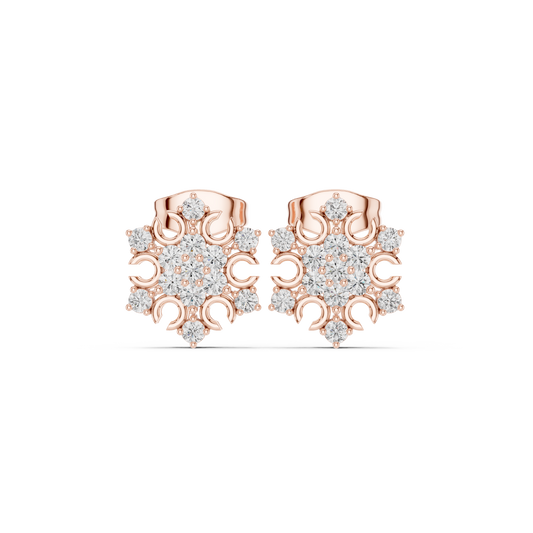 Floral Scroll Lattice Studs