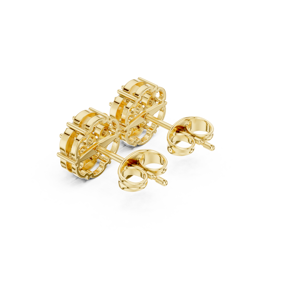 Fourfold Petal Cluster Studs