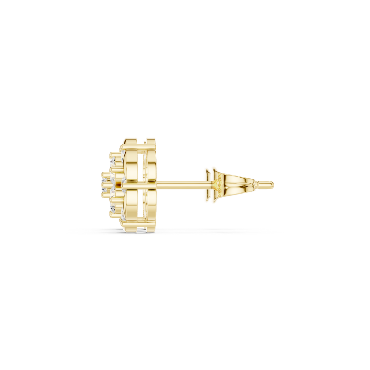 Fourfold Petal Cluster Studs