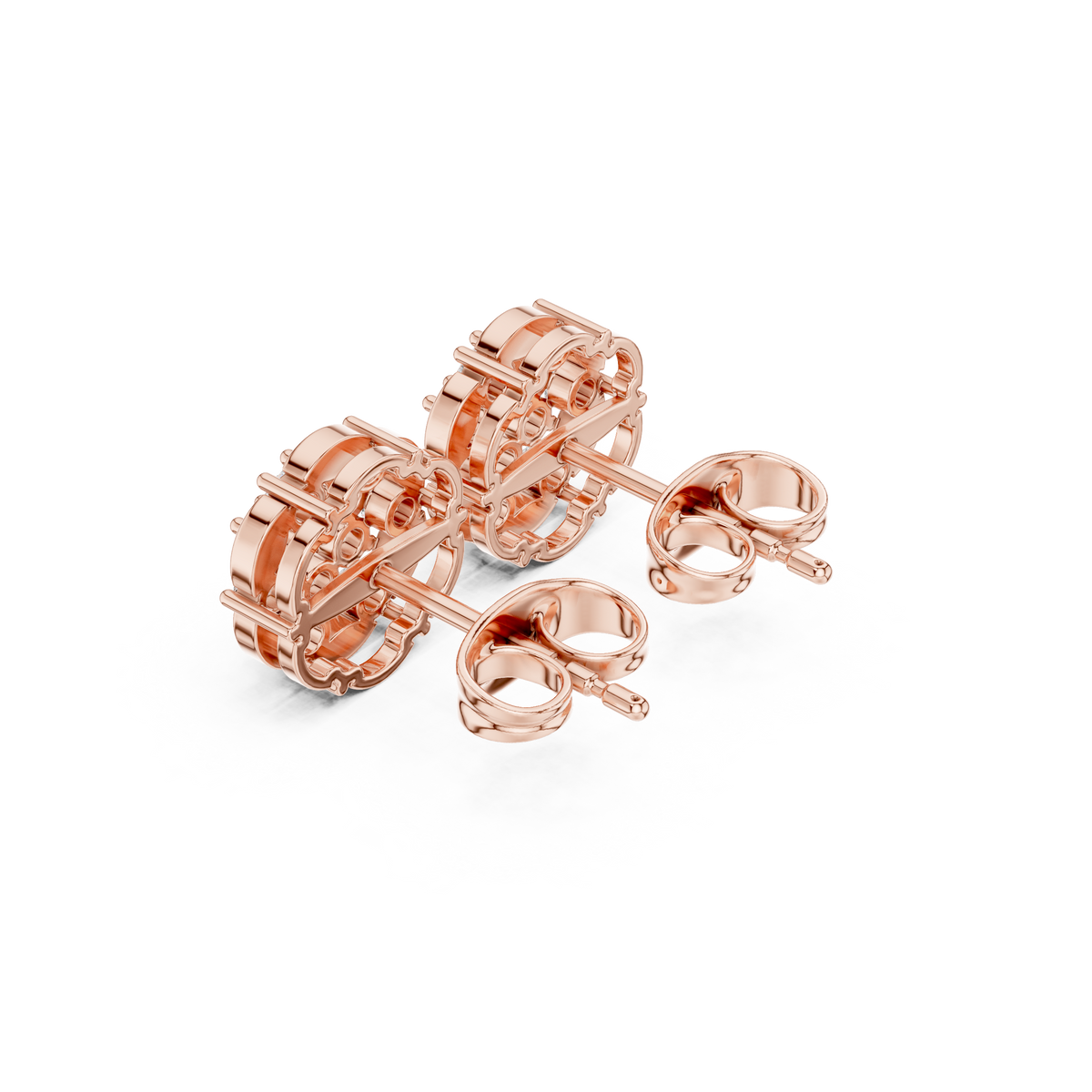 Fourfold Petal Cluster Studs