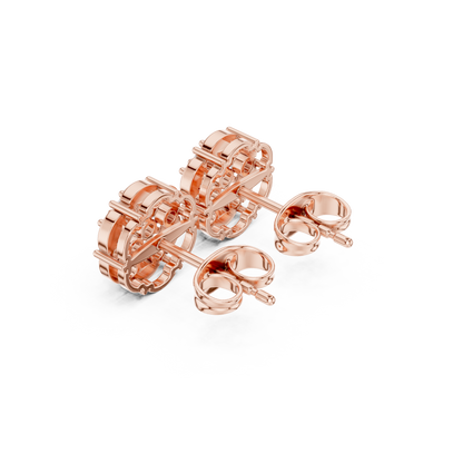 Fourfold Petal Cluster Studs