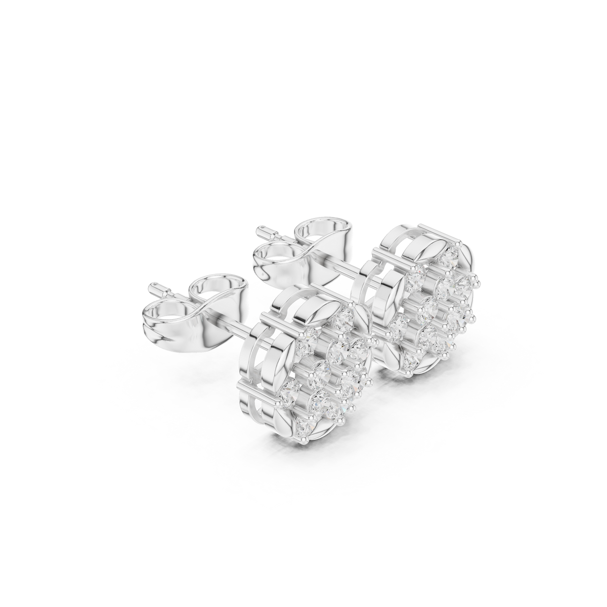 Fourfold Petal Cluster Studs