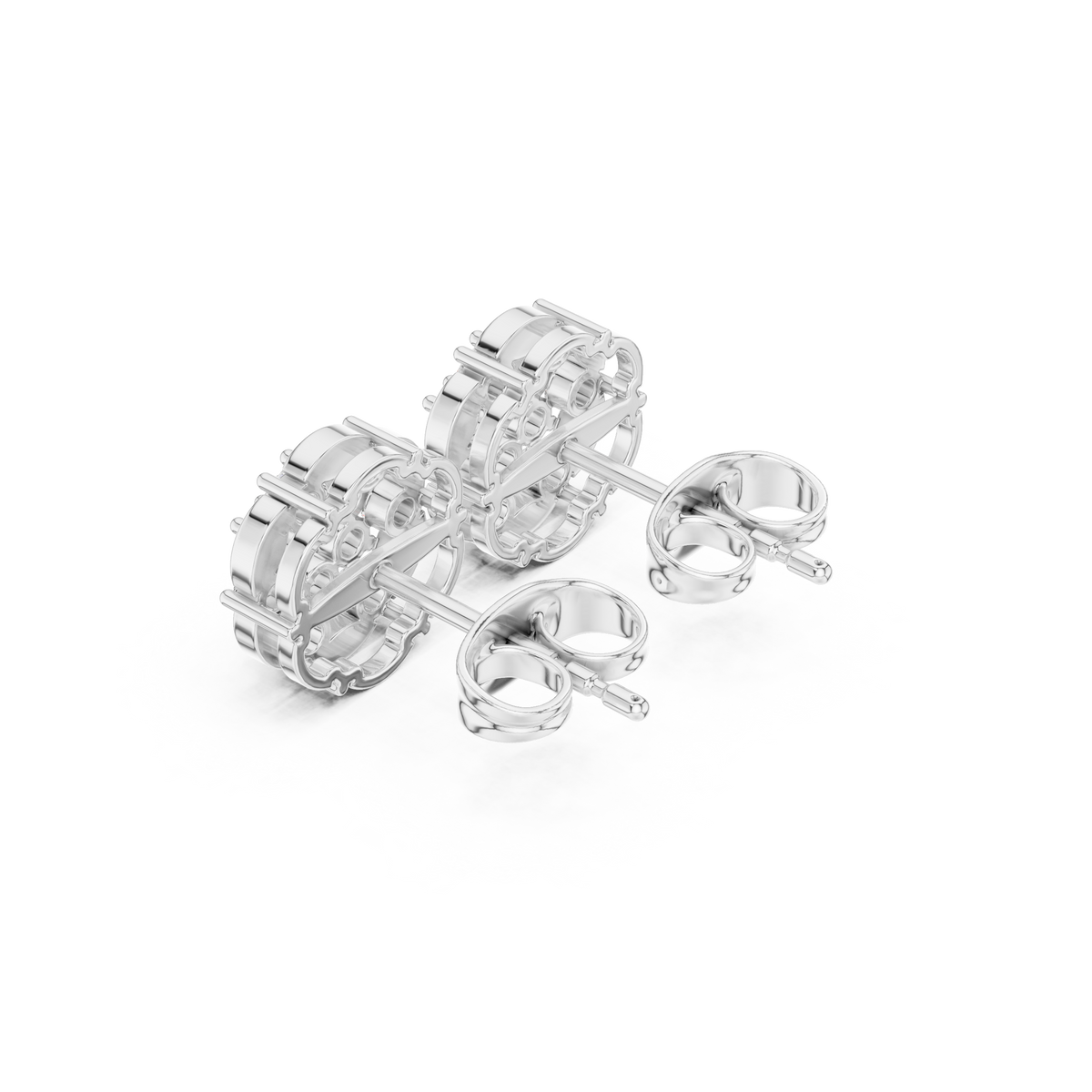 Fourfold Petal Cluster Studs