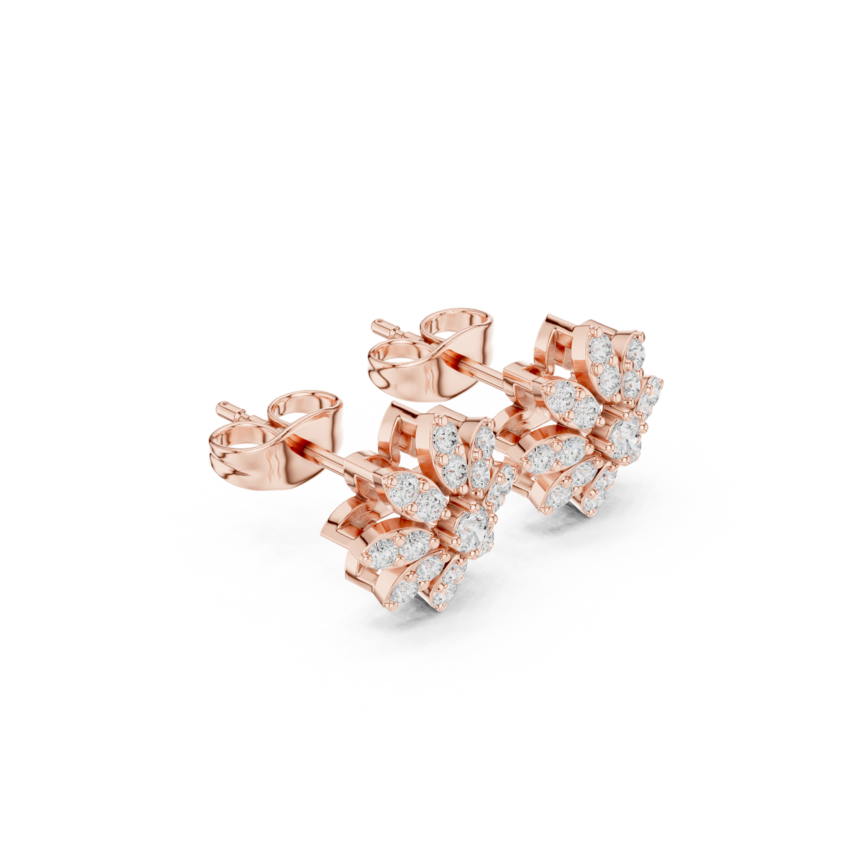 Eightfold Bloom Cluster Studs