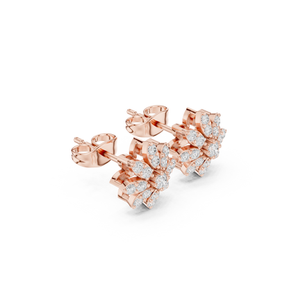 Eightfold Bloom Cluster Studs