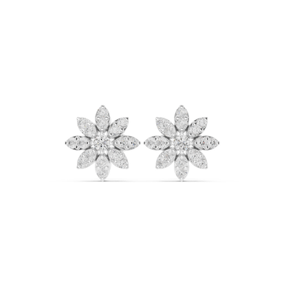 Eightfold Bloom Cluster Studs