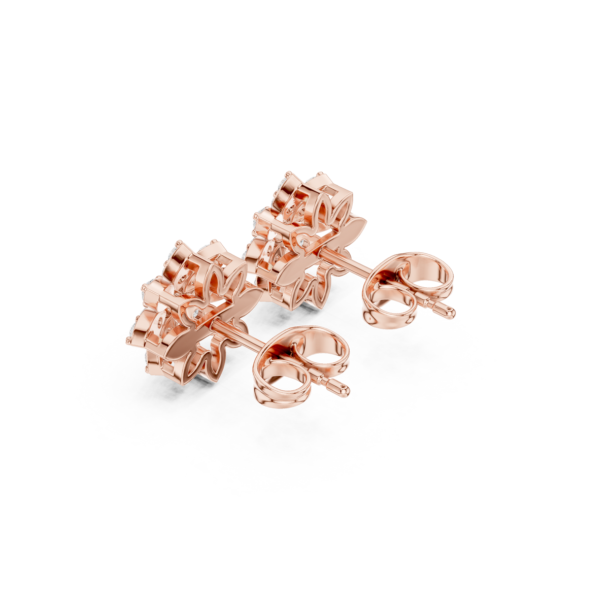 Eightfold Bloom Cluster Studs