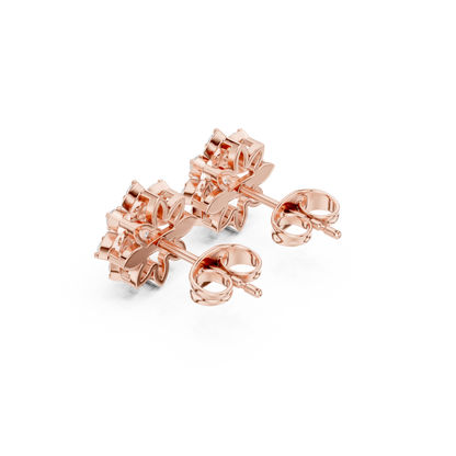 Eightfold Bloom Cluster Studs