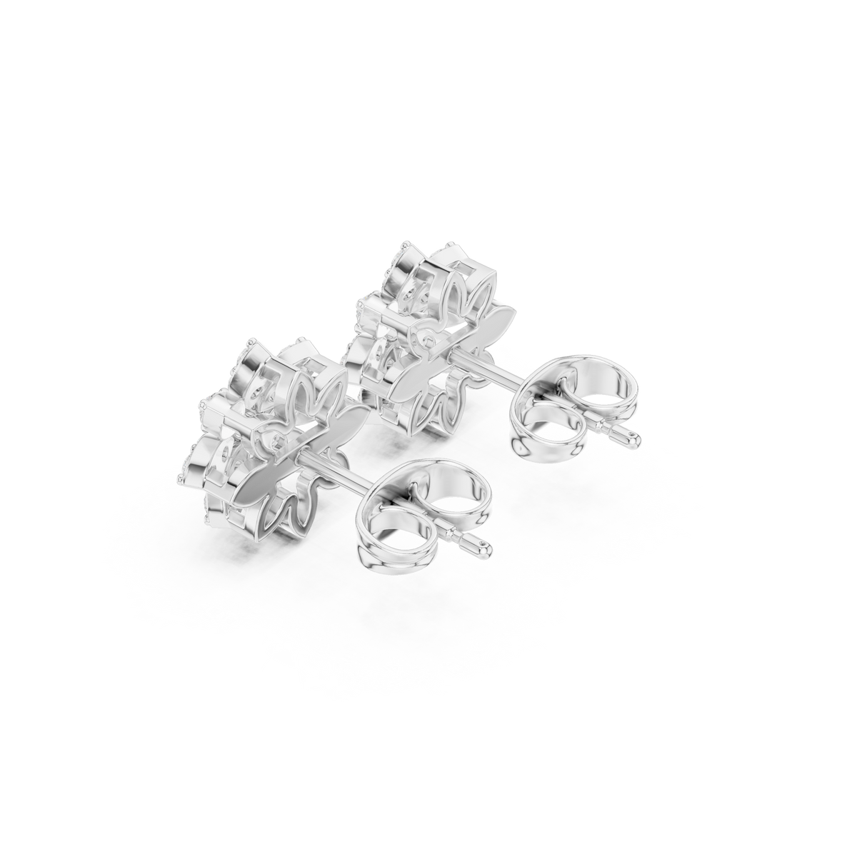 Eightfold Bloom Cluster Studs