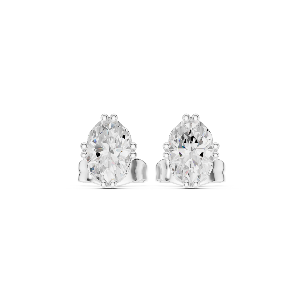 Elara Oval Diamond Grace Studs