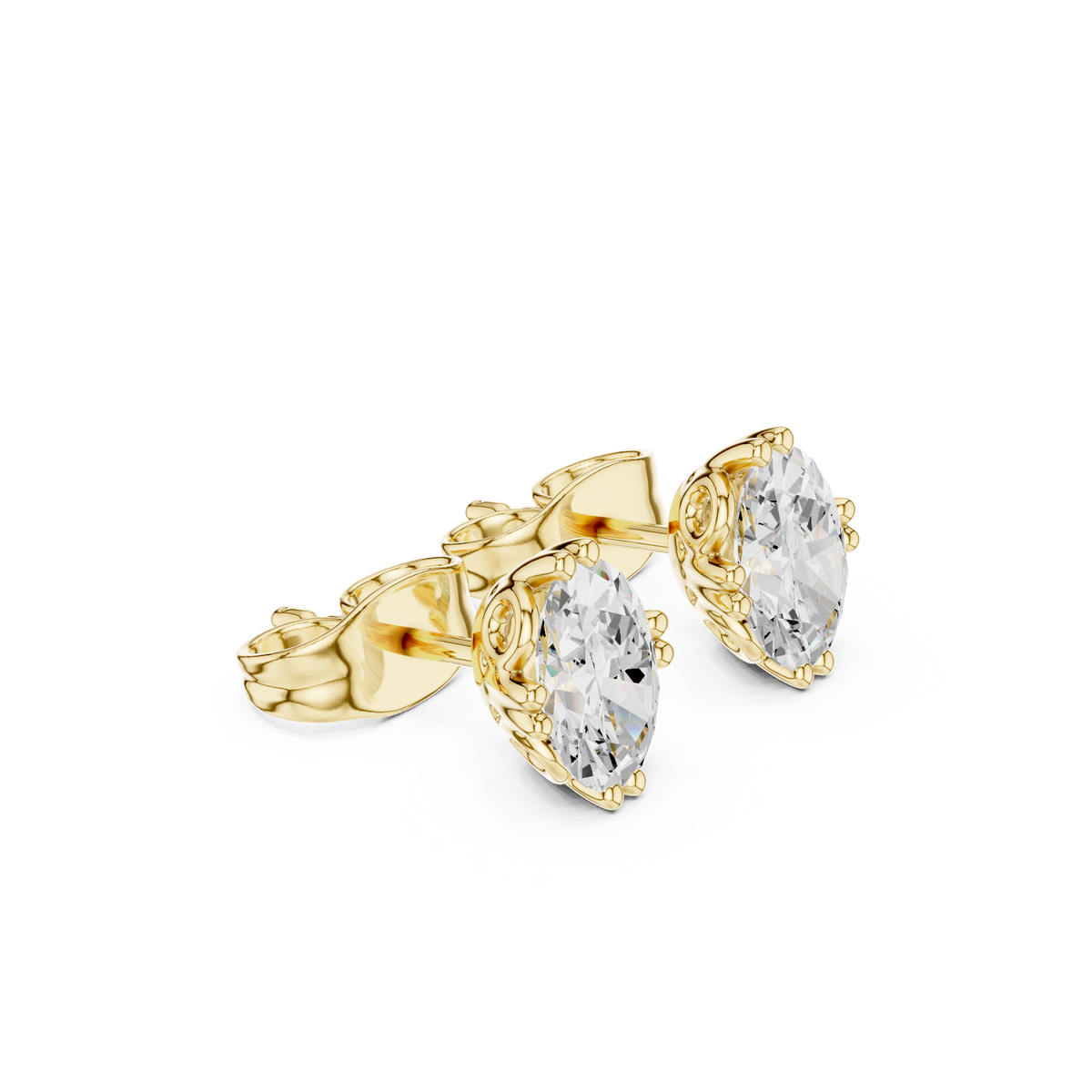 Elara Oval Diamond Grace Studs