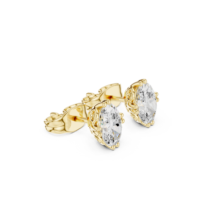 Elara Oval Diamond Grace Studs
