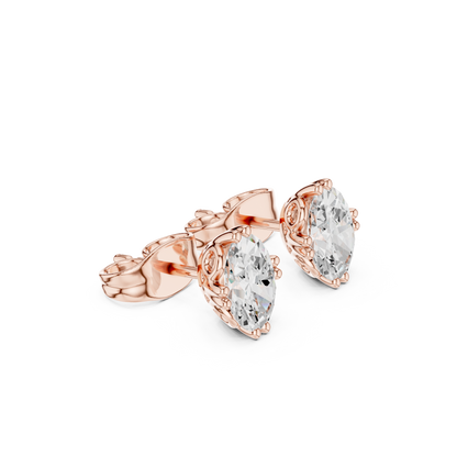 Elara Oval Diamond Grace Studs
