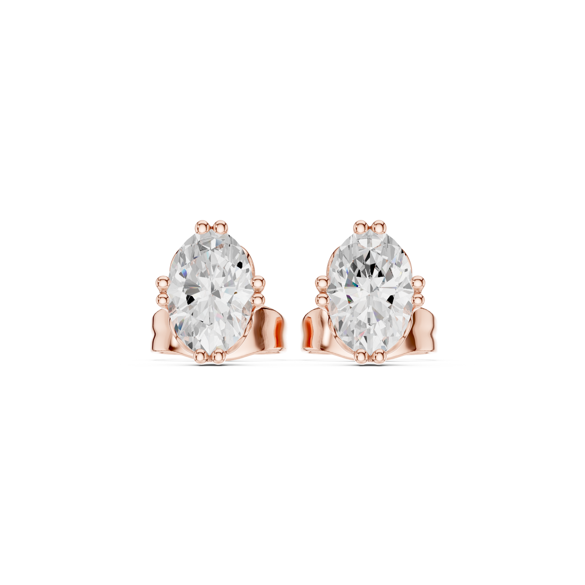 Elara Oval Diamond Grace Studs
