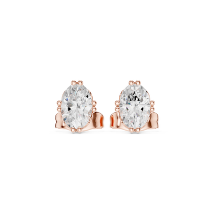 Elara Oval Diamond Grace Studs