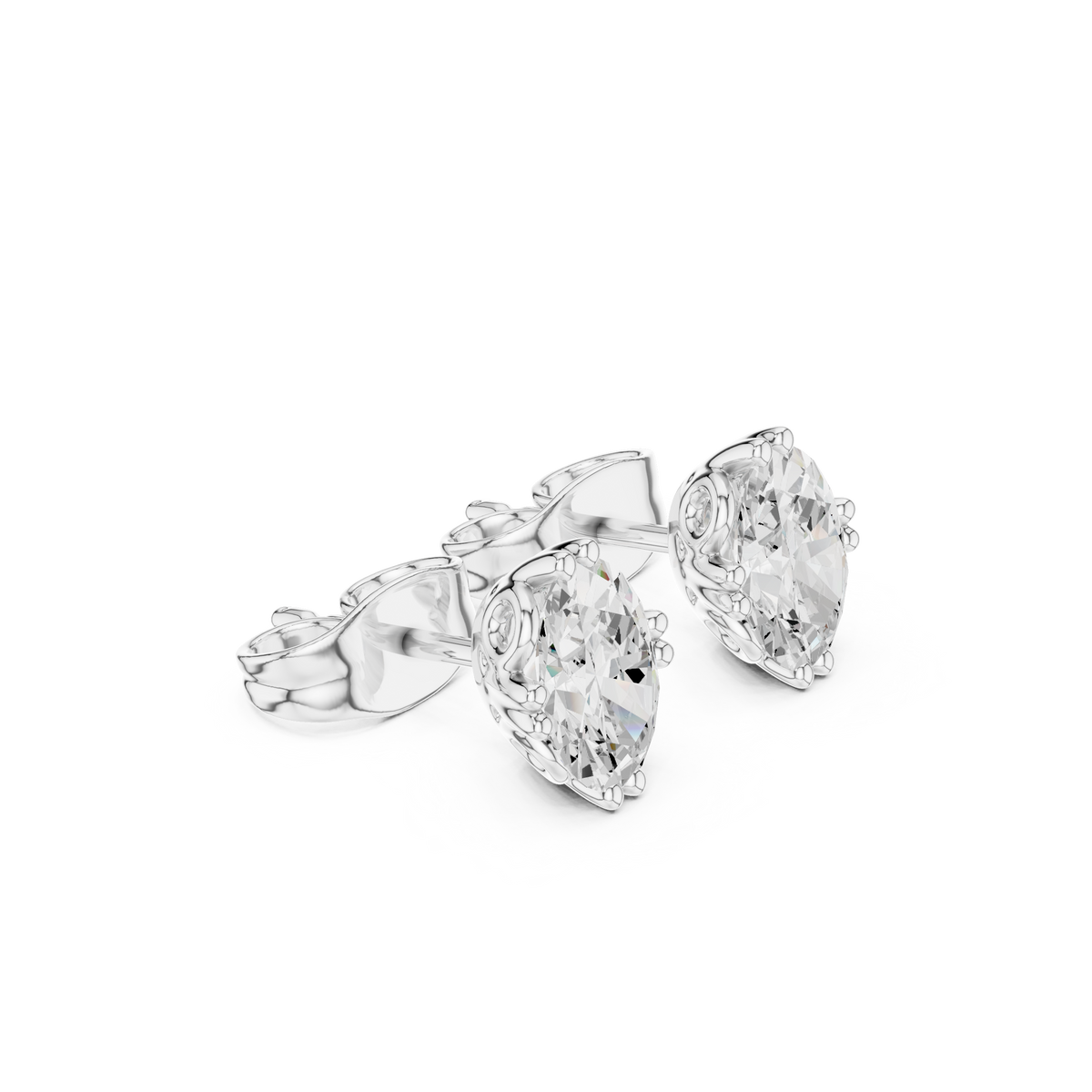 Elara Oval Diamond Grace Studs