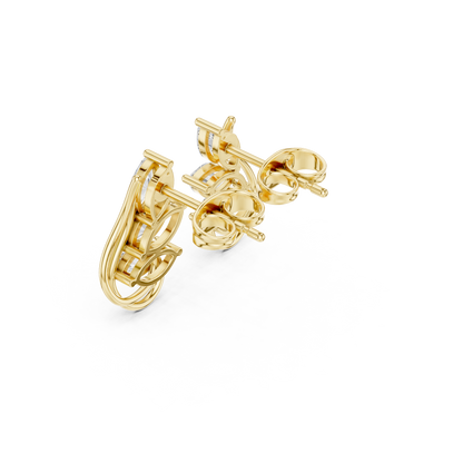 Marquise Leaf Sway Studs