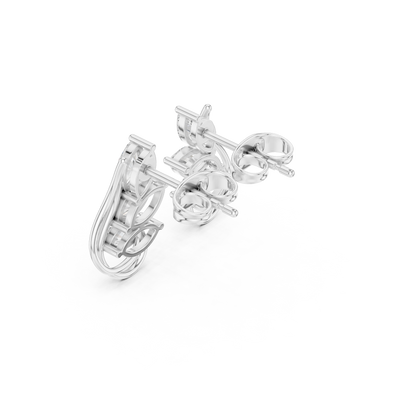 Marquise Leaf Sway Studs