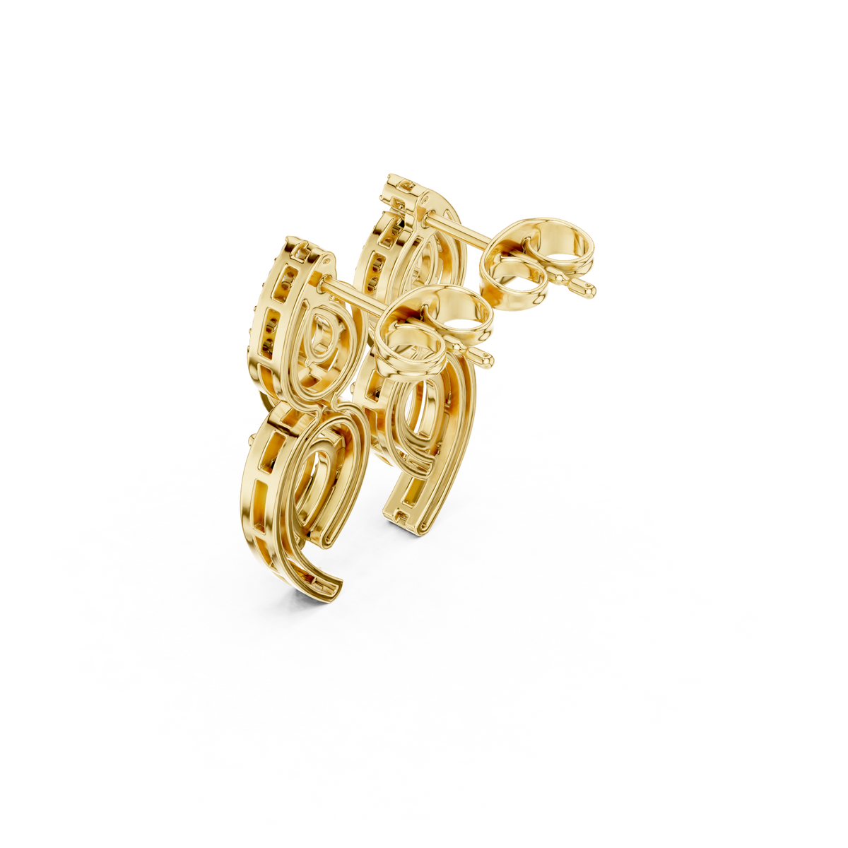 Pear Loop Cascade Drop Earring