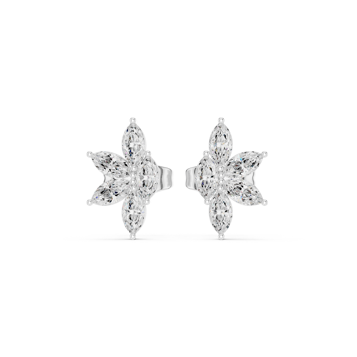 Marquise Petal Flutter Studs