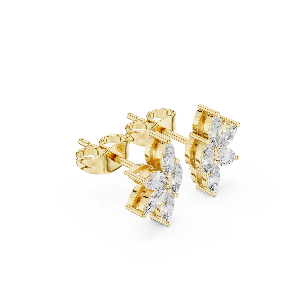 Marquise Petal Flutter Studs